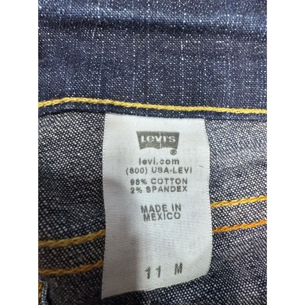 Levi's Y2K Low Rise Bootcut Jeans Women's Juniors 11 Dark Wash Denim EUC